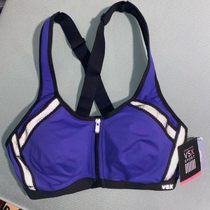 NWT VSX Victoria’s Secret Sports Bra 34B In a Flash Reflective Print